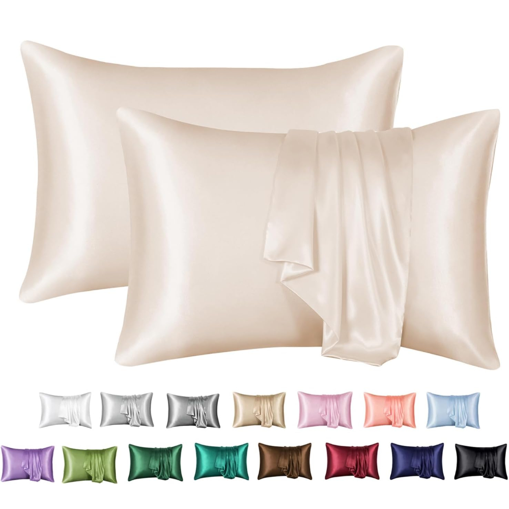 Home Textiles Super Soft - Confezione da 2 federe in raso