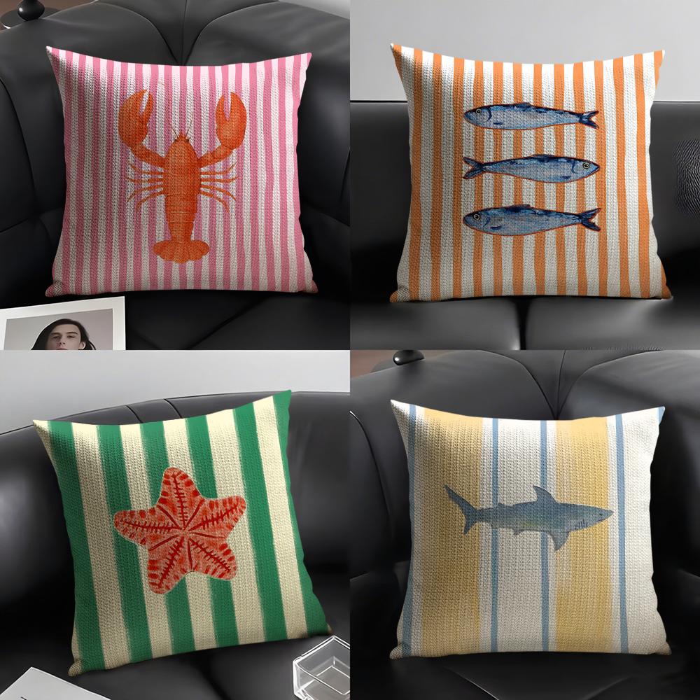 Pillow Cover 20X20 - Fodera per cuscino a righe a