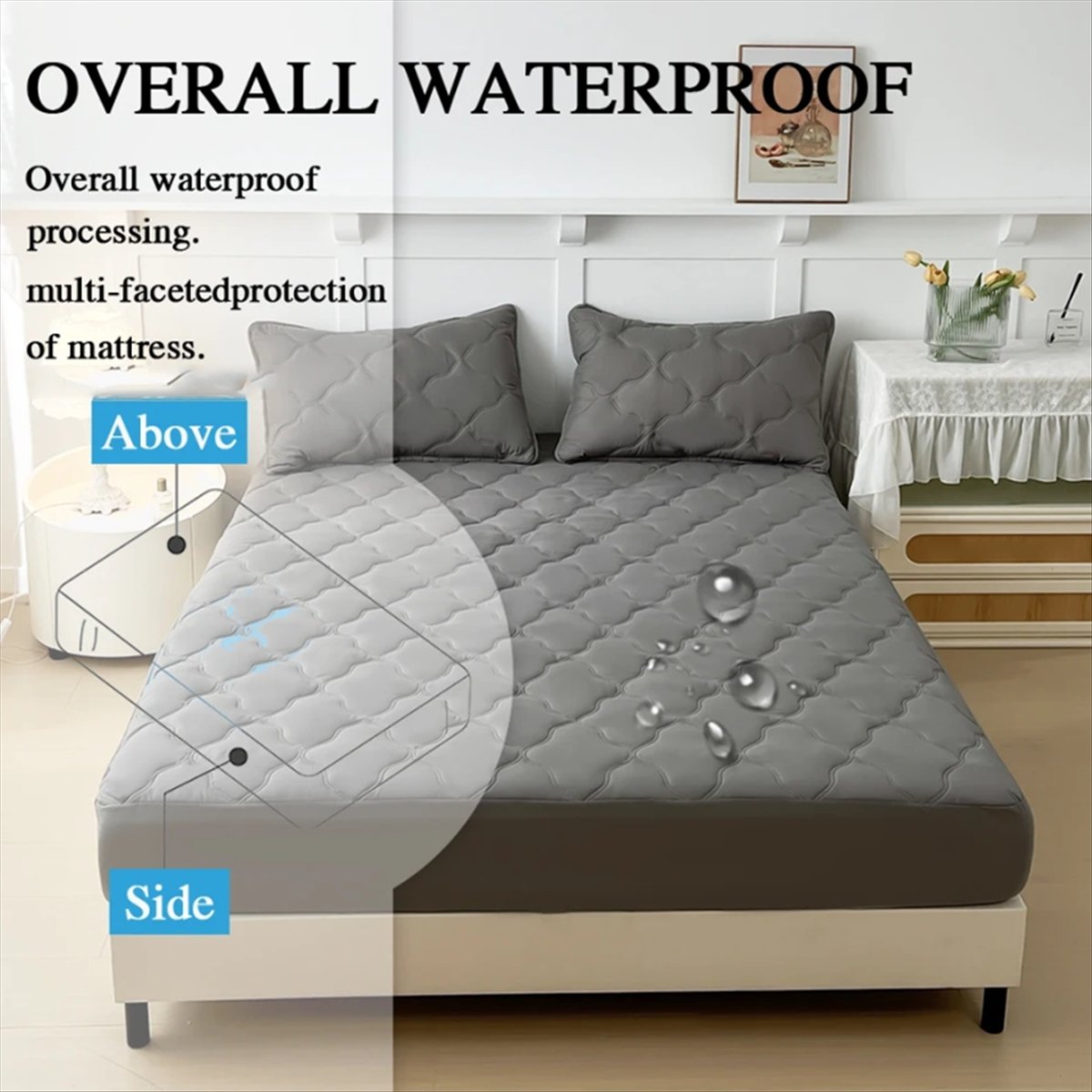 Bed Sheet Microfiber - Learned - Lenzuola con angoli impermeabili,