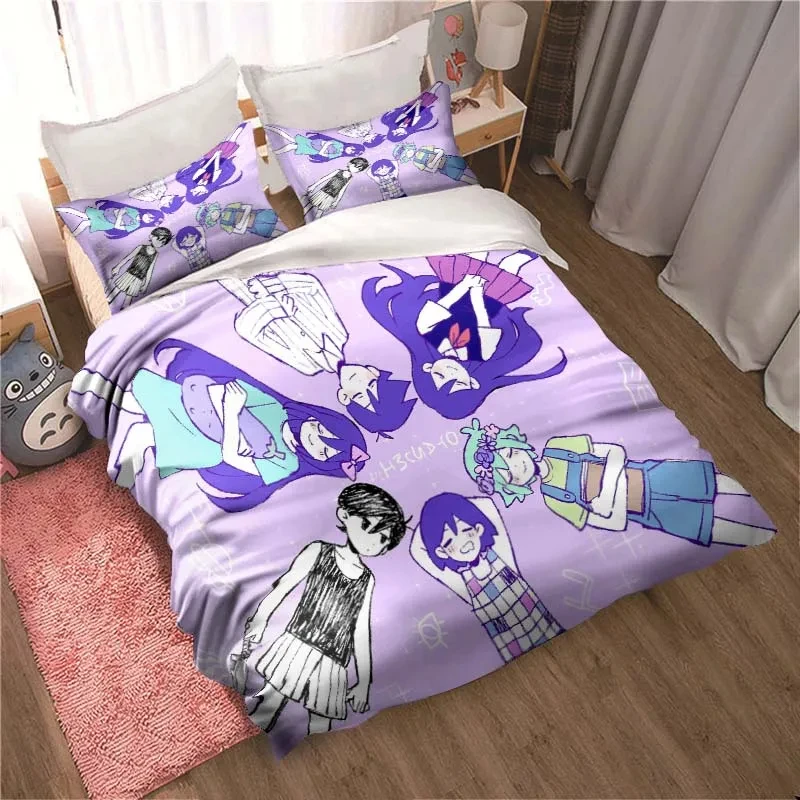 Home Textiles Bedding - Moda 3D Stampato Anime Omori Set