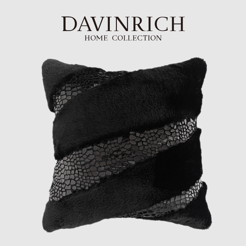 Pillow Cover 20X20 - DAVINRICH Italiano Moderno Interni Pelliccia di