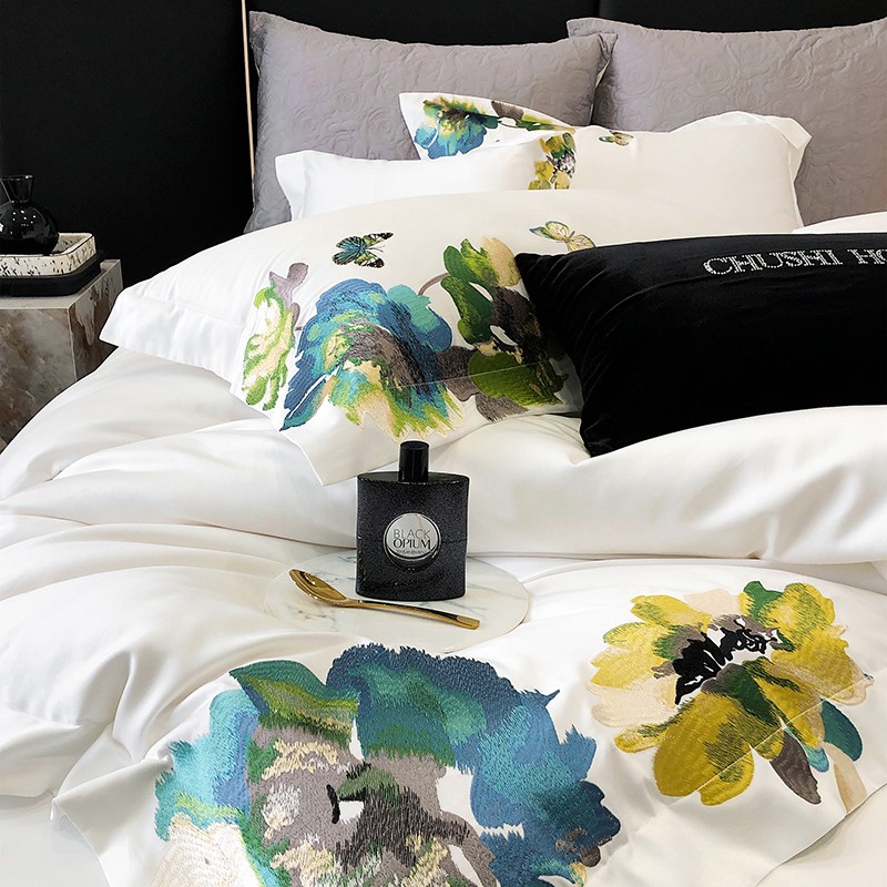 Ricamo bianco 800TC cotone egi - Home Textiles Super Soft recensione e prezzo