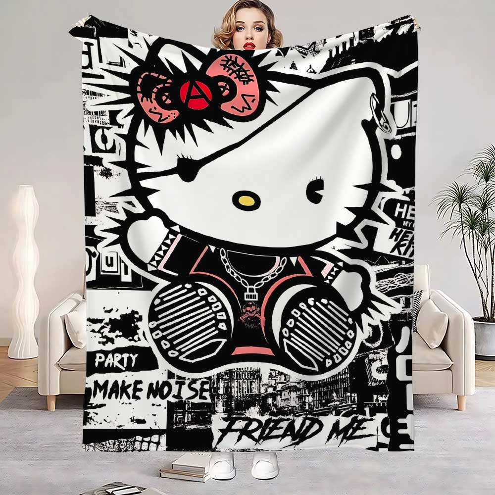 Kawaii Cat Hellos Coperta cald - Bed Sheet Microfiber recensione e prezzo