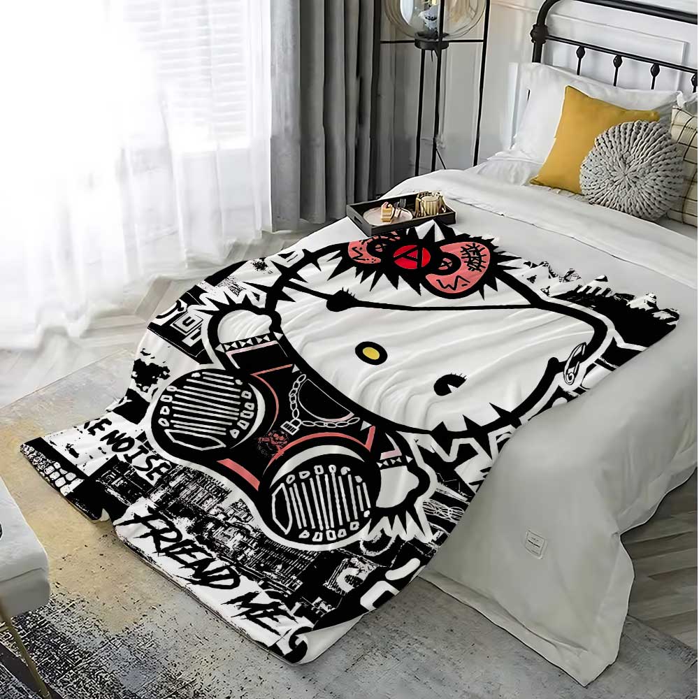 Kawaii Cat Hellos Coperta cald - Bed Sheet Microfiber recensione e prezzo
